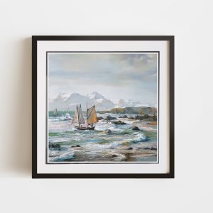 A New Journey | 12x12 Open Edition Double Matted and Framed Paper Print