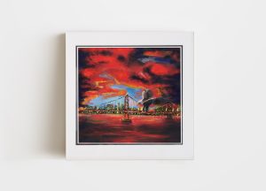 Double Matted Print by Akiane of Bald