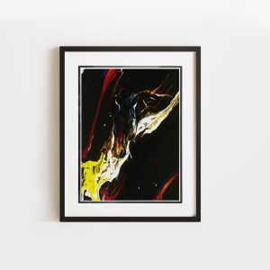 Between Colors | 5.25x20 inch Heirloom Archival Double Matted and Framed OE Paper Print
