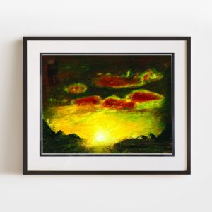 Between My Fingers | 12.8x16 Double Matted & Framed Paper