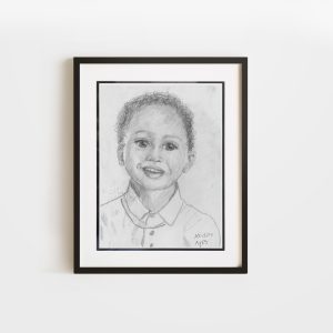 Boy | 9x12 Double Matted & Framed Paper
