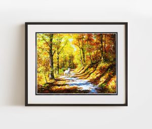 Breaking Free Double Matted Framed by Akiane