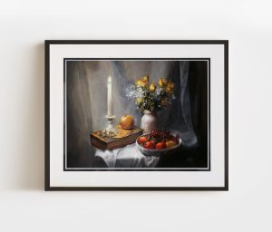 Double Matted Framed Still Life by Akiane 