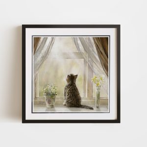 Carefree | 8x8 Double Matted & Framed Paper