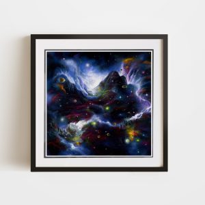 Creation | 14x14 Double Matted & Framed Paper