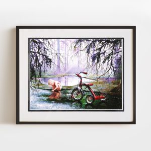Enchantment of Childhood | 12.5x15 Double Matted & Framed Paper