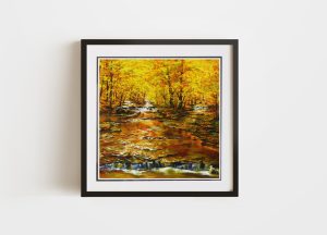 Flow of Life Double Matted Framed by Akiane