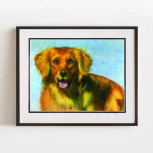 Life Without A Leash | 12x16 inch Heirloom Archival Double Matted OE Paper Print