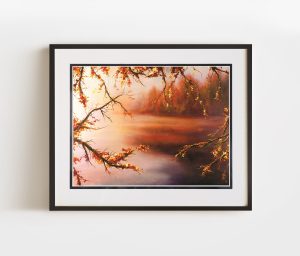 Double Matted and Framed Morning by Akiane