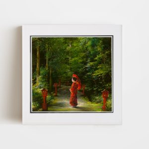 Red Kimono | 8x8 Double Matted
