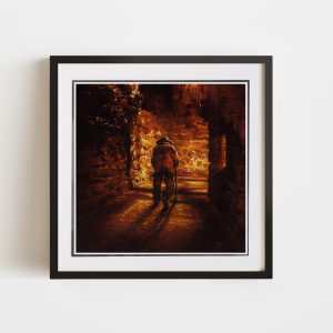 The Right Turn | 12x12 Double Matted & Framed Paper