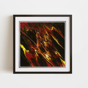 Spiritual Flow | 8x8 Double Matted & Framed Paper