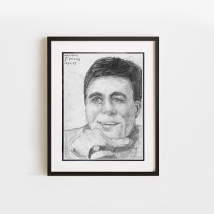 The Business Man | 9x12 Double Matted & Framed Paper