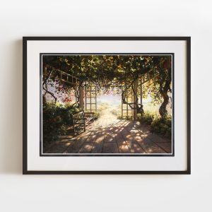 The Garden | 12x16 Double Matted & Framed Paper Print