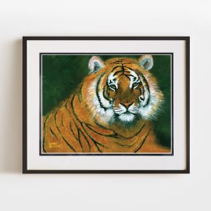 The Listening | 12x16 Double Matted & Framed Paper