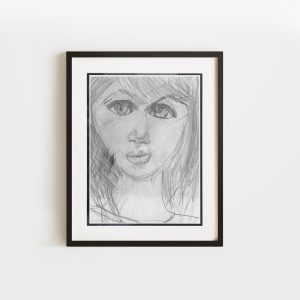 Troubled | 9x12 Double Matted & Framed Paper