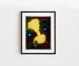 Circle of Life Double matted abstract print