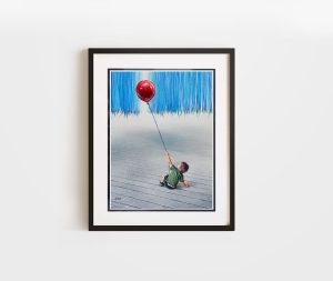 The Choice by Akiane Kramarik - Double Matted and Framed Paper Print